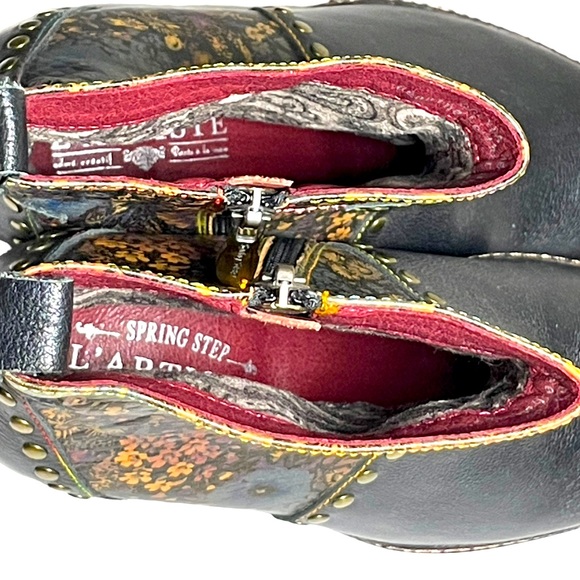 L'Artiste by Spring Step OLEVEA Black Ankle Boot 36 US (5.5-6) - Picture 6 of 7